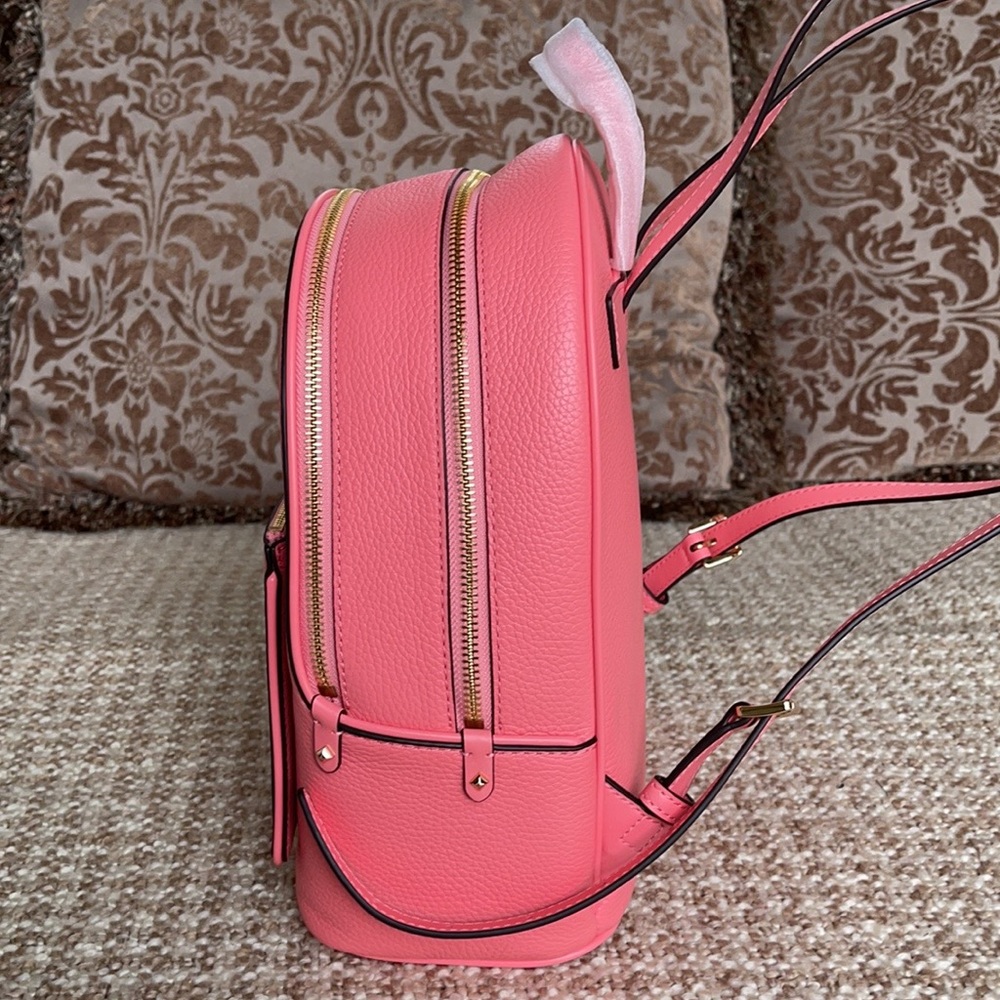 Michael Kors Adina MD Backpack Leather Grapefruit - Picture 14 of 16